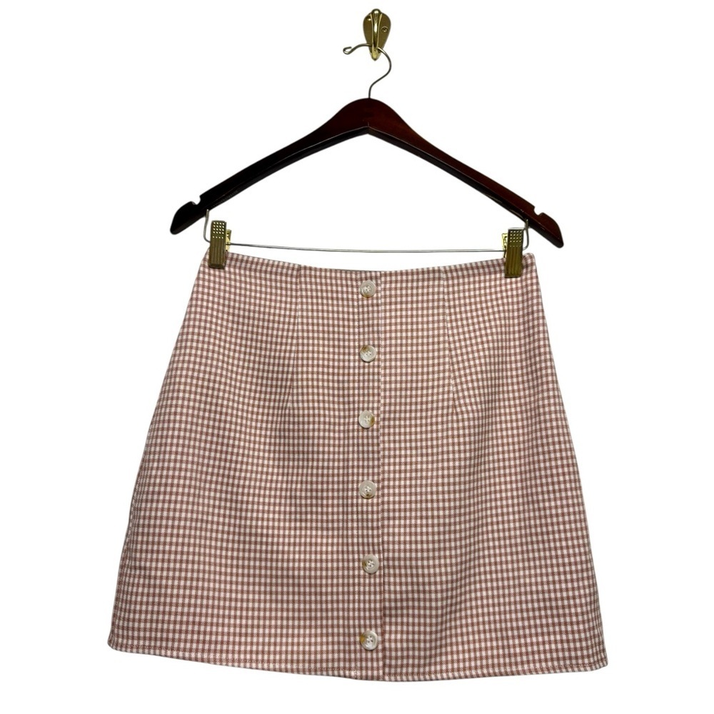 NWOT REVOLVE SUPERDOWN Gingham Button Front Mini … - image 2